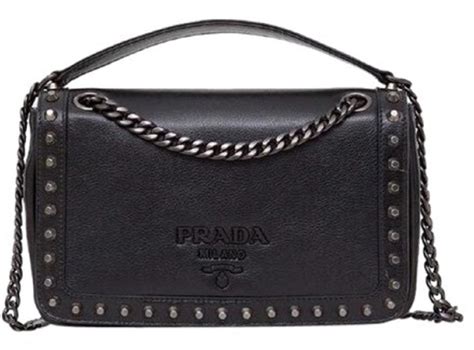 borse prada glace calf nero|Prada Pattina Glace Calf Leather Nero Black Pattina Studded .